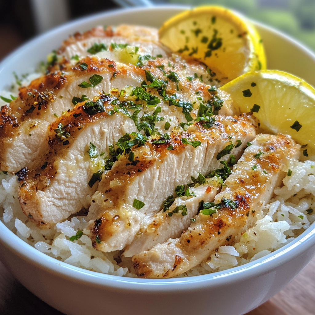 Lemon Parmesan Chicken and Rice Bowl - 1 (1)